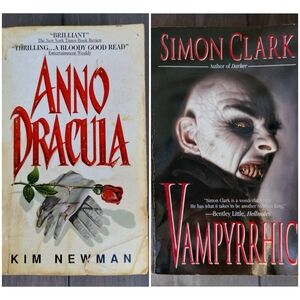 Anno Dracula and Vampyrrhic, 2 Book Set, Vampire Novels, Adult-Fiction / Horror